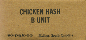 Chicken Hash C-Ration