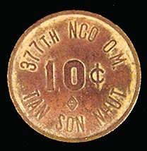377th NCO Club Coin, 10 cents